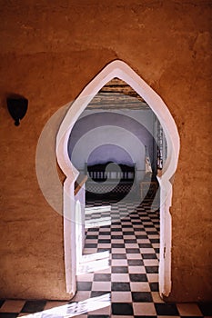 Arabic door inside house