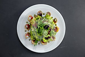 Arabic Fatuma Rolls with fresh greens