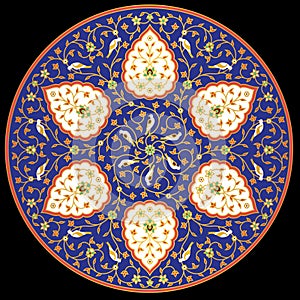 Arabic Floral Ornament. Traditional Islamic Design.