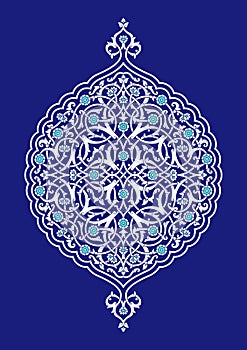 Arabic Floral Ornament. Traditional Islamic Design.