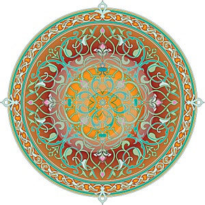 Arabic floral pattern motif