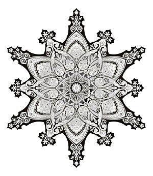 Arabic floral pattern motif