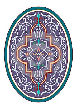 Arabic Floral Seamless Border. Traditional Islamic Design. Mosque decoration element. - Vector