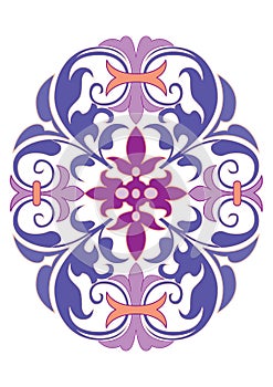 Arabic Floral Seamless Border. Traditional Islamic Design. Mosque decoration element. - Vector