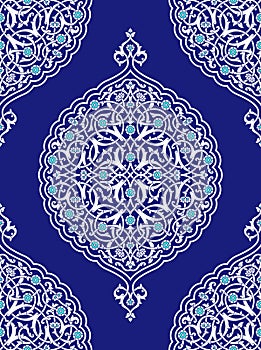 Arabic floral seamless pattern. Traditional islamic background.