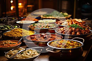 Arabic food buffet