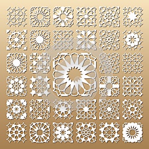 Arabic geometric panel