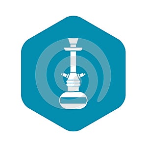 Arabic hookah icon, simple style