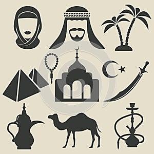 Arabic icons set