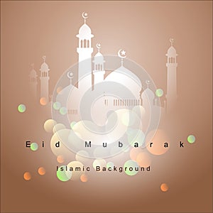 Arabic Islamic calligraphy of Eid Mubarak