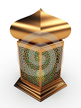 Arabic Lantern with Floral Motifs