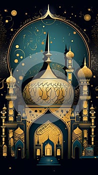 Arabic lantern, Ramadan kareem 3d backgrounds