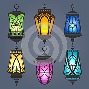 Arabic lantern set