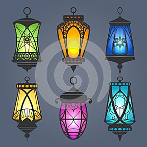 Arabic lantern set photo