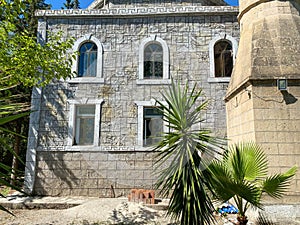 Arabic living house in the street of Dubai, UAE