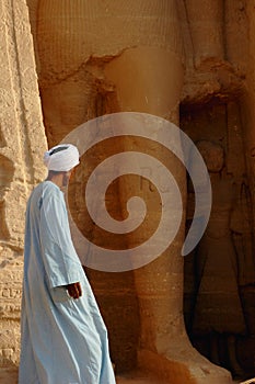 Arabic man at Abu Simbel,Egypt