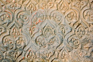 Arabic medieval ornament on a wall