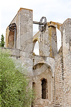 Arabic mill wheel & x28;nora& x29;, Serpa, Alentejo, Portugal