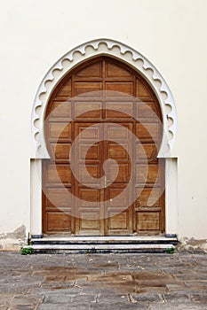 Arabic oriental styled door in Meknes