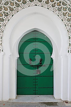 Arabic oriental styled door in Tangier