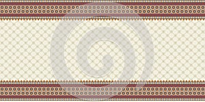 Arabic ornament with floral and tile pattern mosaic in wall