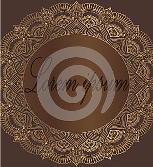 Arabic Ornaments. Flower, fashioned. Simple Illustration for Arabic Ornament Symbols and Backgrounds