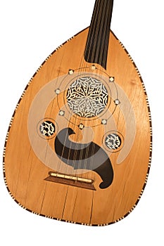 Arabic oud musical instrument detail