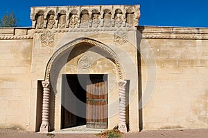 Arabic palace caravan saray gate photo