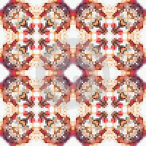 Arabic pattern background, islamic ornament. arabic tile, or arabic zellij - traditional mosaic