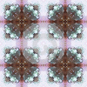 Arabic pattern background, islamic ornament. arabic tile, or arabic zellij - traditional mosaic