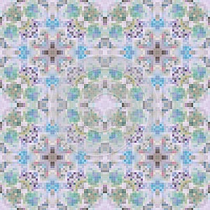 Arabic pattern background, islamic ornament, arabic tile or arabic zellij, traditional mosaic