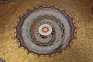 Arabic pattern on ceiling