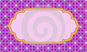 Arabic pattern on pink background, islamic Pattern