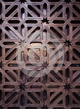 Arabic pattern texture at Mosque Cordoba