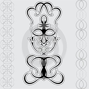 Arabic seamless pattern. illustration