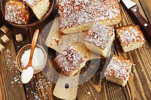 Arabic semolina pie