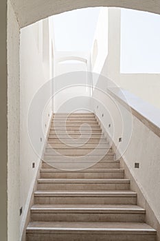 Arabic style architectural details with steps and archway