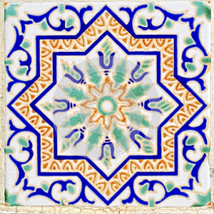 Arabic style ceramic wall decoration