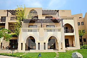 The arabic style villas in luxury hotel