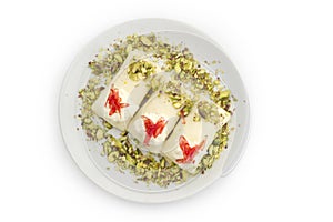 Arabic sweets with cheese `Halawa bil jubn`