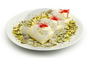 Arabic sweets with cheese `Halawa bil jubn`