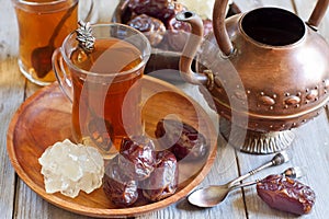 Arabic tea and dates