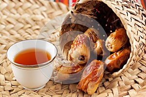 Arabic tea and dates symbolise Arabian hospitality