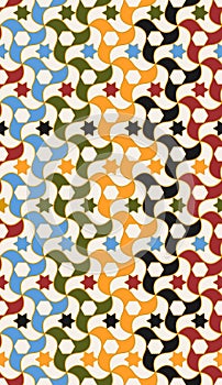 Arabic tiles seamless pattern