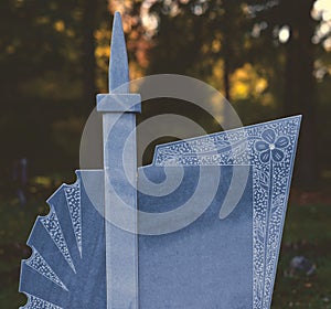 Arabic tombstone in a cemetery in Germany