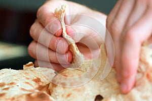 Arabic traditiona flat bread
