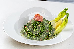 Arabic traditional salad Tabbouleh