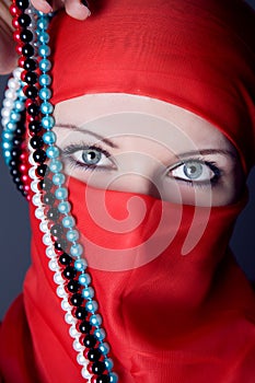 Arabic woman closeup