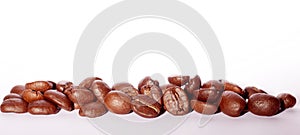 Arabica coffee beans texture brown