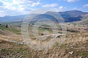 Arable field at spring